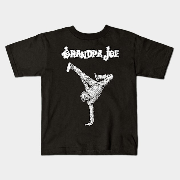 Grandpa Joe Funny Dance Kids T-Shirt by Suksesno Aku Gusti